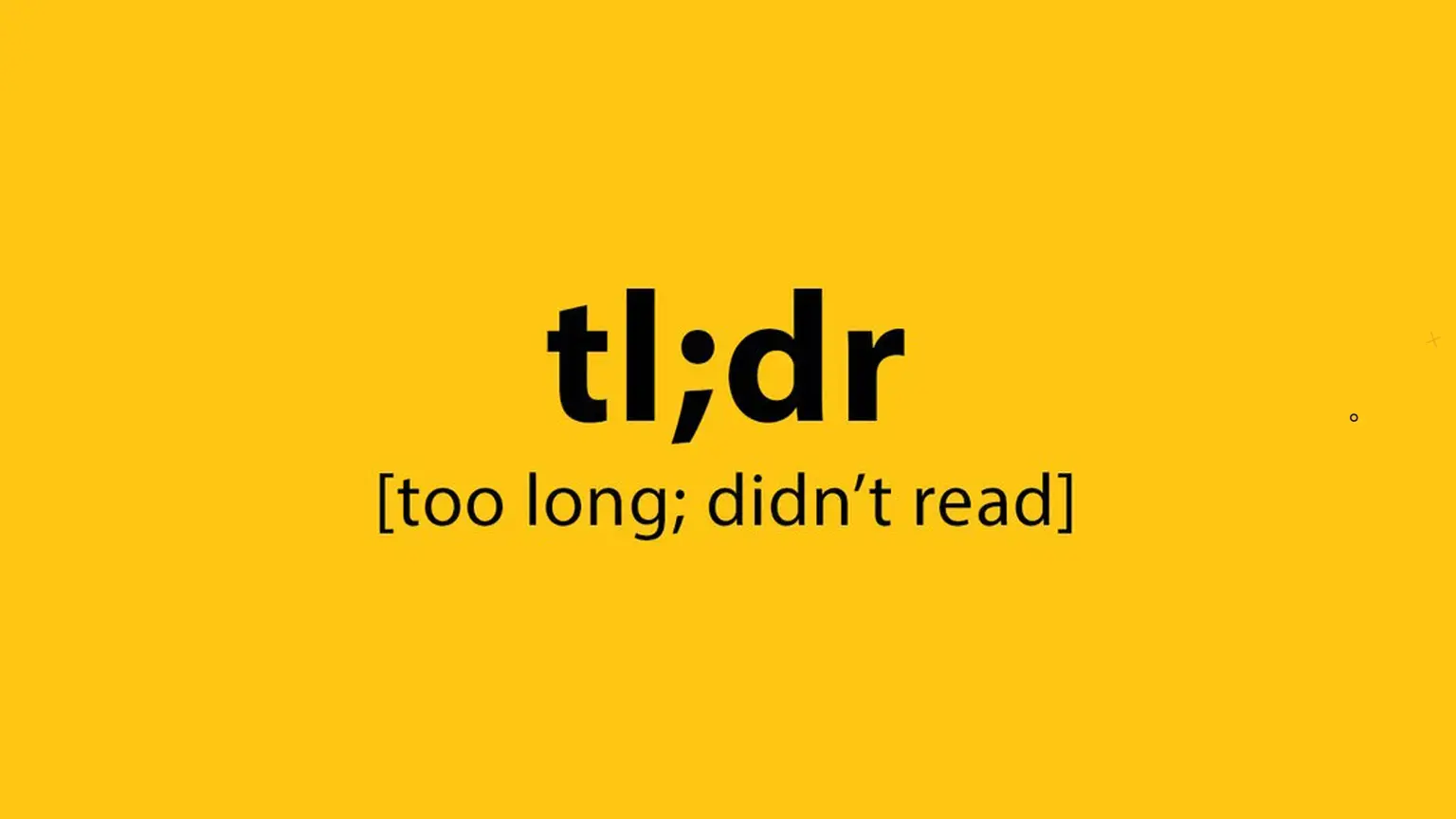 TL;DR چیست؟