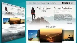 نمونه طراحی سایت گردشگری