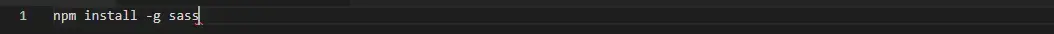 نصب Sass با استفاده از npm چگونه است